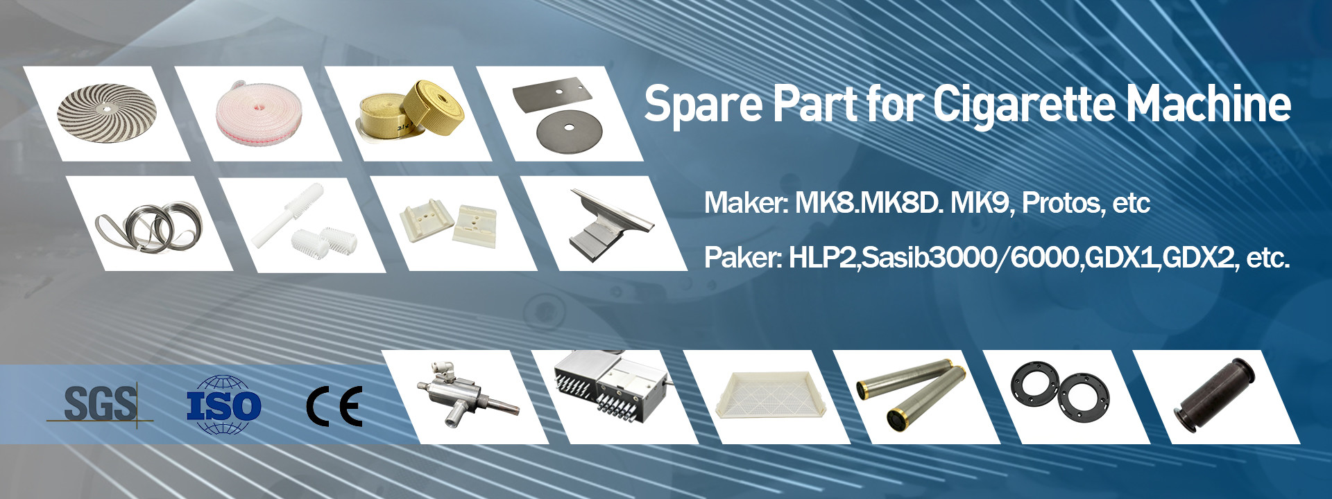 qualité pièces de rechange de machines de tabac usine
