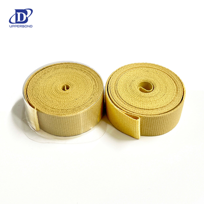 acheter Ruban adhésif d'aramide de fibre jaune entièrement recouvert 0,50-0,62 mm pour le transport du tabac fabrication en ligne