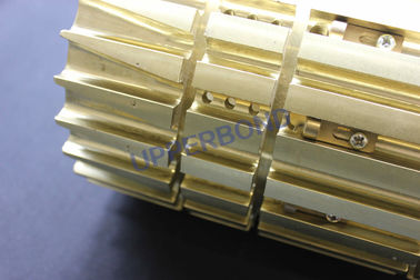 acheter Tambour de réception jaune de cuivre pour que les machines de fabrication des cigarettes transfèrent des cigarettes à la machine de filtre fabrication en ligne