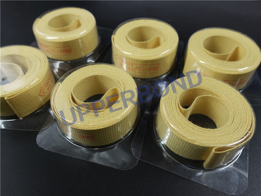 Ceinture de convoyeur en fibres d'aramide résistante aux températures élevées Couleur jaune