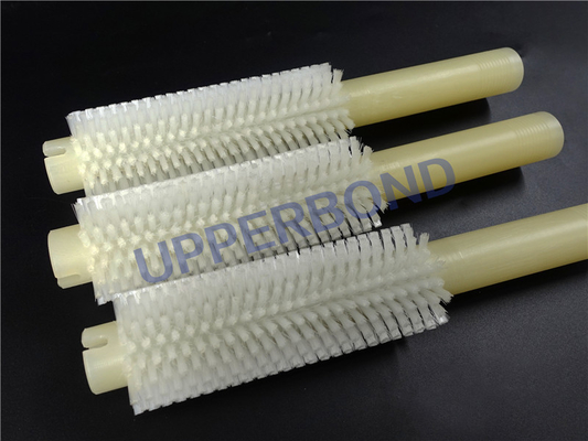 Taille personnalisée Pièces détachées de machines à tabac en plastique blanc Brosses en nylon personnalisées