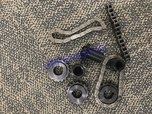 Vitesses et chaîne conduites par pièces noires de machine de la cigarette MK8 pour des machines de fabrication des cigarettes et d'emballage