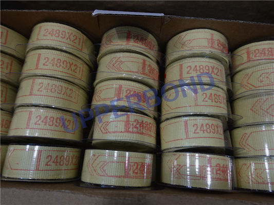 bande jaune sans fin de Garniture de transmission de 2489 * 21 millimètres Aramid